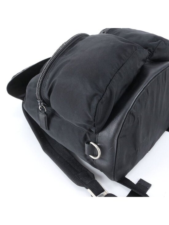 Prada Tessuto Nylon Triangle Logo Leather Backpack main image 7